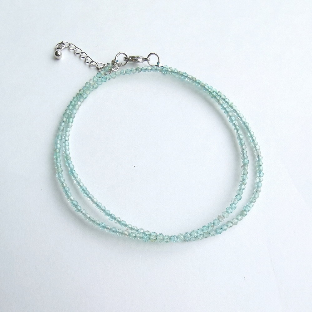 Blue Topaz faceted choker necklace 🆕